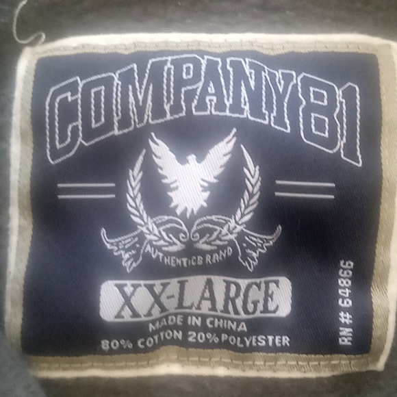 Company 81 men's XXL zip up jacket - Picture 3 of 3